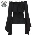Blouse Gothique épaules Dénudées Taille élastique - s