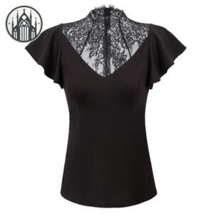 Blouse Gothique Médiévale Polyester Femme — Univers Gothique