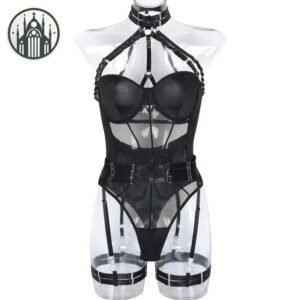 Body Gothique Harnais Jarretière — Univers Gothique
