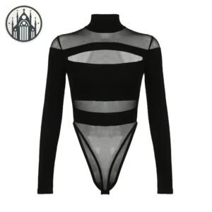 Body Gothique Clubwear Échancré — Univers Gothique
