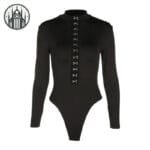 Body Gothique Femme à Manches Longues Infernales - s