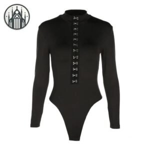 Body Gothique Punk Manches Longues — Univers Gothique