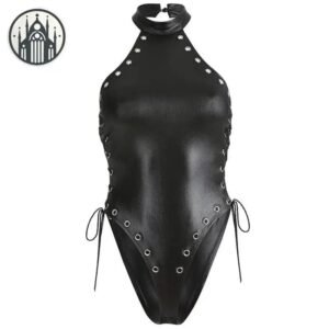 Body Gothique Cuir Synthétique Femme — Univers Gothique
