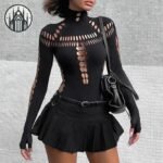 Body Gothique Punk Polyester — Univers Gothique (vue 3)