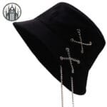 Bonnet Gothique: Chaîne Noir Pour Un Look Démoniaque - Noir