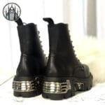 Botte Gothique à Bout Rond: Livraison Standard Offerte! - 38