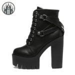 Bottes Gothiques Compensées Cuir Vegan — Univers Gothique (vue 2)
