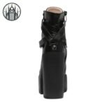 Bottes Gothiques Compensées Cuir Vegan — Univers Gothique (vue 3)