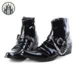 Bottes Gothiques Punk Faux Cuir