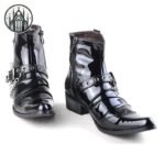 Bottes Gothiques Punk Faux Cuir — Univers Gothique (vue 4)