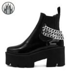 Bottes Gothiques Plateforme Chaîne Chelsea — Univers Gothique