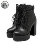 Bottes Gothique En Velours - Nouvelle Collection!