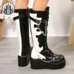 Bottes Gothiques Plateforme Synthétique — Univers Gothique (vue 6)