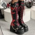 Bottes Gothiques Plateforme Synthétique — Univers Gothique (vue 3)