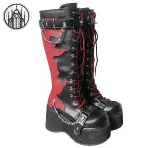 Bottes Gothiques Plateforme Synthétique — Univers Gothique