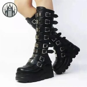 Bottes Gothiques Cybergoth Compensées — Univers Gothique