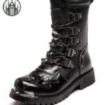 Bottes Gothiques Motard PU Femme
