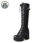 Bottes Gothiques Pour Femmes - Livraison Offerte - Noire / 34