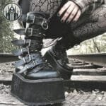 Bottes Moto Gothiques: Enfer Est Ici!