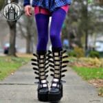 Bottes Punk Gothique Avec Semelle épaisse Et Lanières Réglables