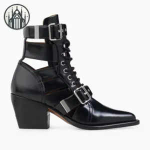 Bottine Gothique En Cuir De Vache - Guide Des Tailles Excitant! - 34