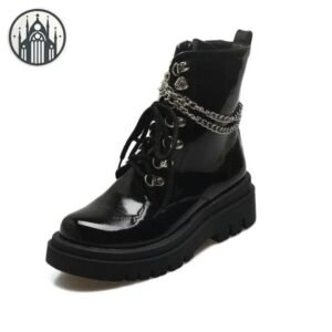 Bottines Gothiques Compensées Maille — Univers Gothique