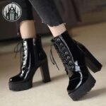 Bottines Gothiques Talons Carrés — Univers Gothique (vue 5)