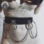 Boucle De Ceinture Gothique En Cuir Pu 3cm - Style Excitant!