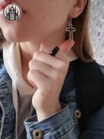 Boucles D’oreille Croix Gothique Agréables à Porter