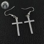 Boucle d&rsquo;oreille Gothique Croix Alliage — Univers Gothique (vue 16)