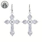 Boucles D’oreille Croix Gothiques Punk: Livraison Offerte - Cross Earrings