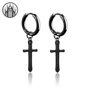 Boucles Oreilles Goth Acier Inoxydable — Univers Gothique
