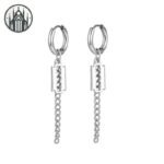 Boucle d&rsquo;oreille Gothique Plume Acier Inoxydable — Univers Gothique (vue 22)