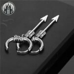 Boucle d&rsquo;oreille Gothique Plume Acier Inoxydable — Univers Gothique (vue 15)