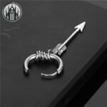Boucle d&rsquo;oreille Gothique Plume Acier Inoxydable — Univers Gothique (vue 19)