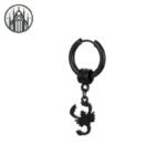 Boucle d&rsquo;oreille Gothique Plume Acier Inoxydable — Univers Gothique (vue 21)