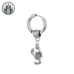 Boucle d&rsquo;oreille Gothique Plume Acier Inoxydable — Univers Gothique (vue 36)