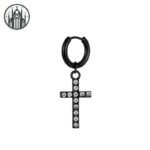 Boucle d&rsquo;oreille Gothique Plume Acier Inoxydable — Univers Gothique (vue 13)