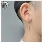 Boucle d&rsquo;oreille Gothique Plume Acier Inoxydable — Univers Gothique (vue 49)