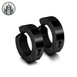 Boucle d&rsquo;Oreille Gothique Anneau Acier — Univers Gothique