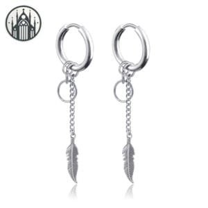 Boucles D’oreille Gothiques En Acier Inoxydable - Style Unique Et Raffiné 2 Boucles D’oreille Gothiques En Acier Inoxydable - Style Unique Et Raffiné - Double Croix