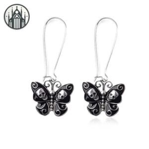 Boucle d’oreille Gothique Argent Vieilli Alliage — Univers Gothique