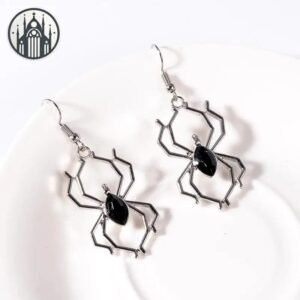 Boucle d’oreille Gothique Araignée Alliage Zinc — Univers Gothique