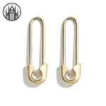 Boucles D’oreilles Gothique - Collection Macabre En Alliage De Zinc - Doré