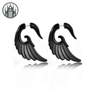 Boucle d&rsquo;Oreille Gothique Ailes Acrylique — Univers Gothique