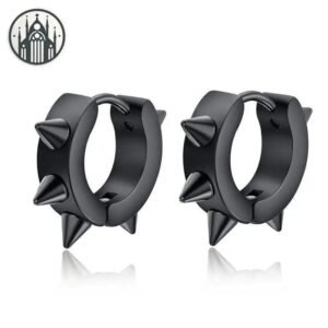 Boucle d’oreille Gothique Pointes Acier Punk — Univers Gothique