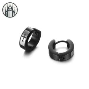 Boucles D’oreilles Gothique En Acier Inoxydable Robuste