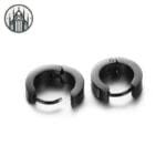 Boucles D’oreilles Gothique En Acier Inoxydable Robuste