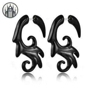 Boucle d&rsquo;Oreille Gothique Rock Acrylique — Univers Gothique