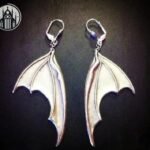 Boucle d'oreille Gothique Ailes Chauve-Souris
